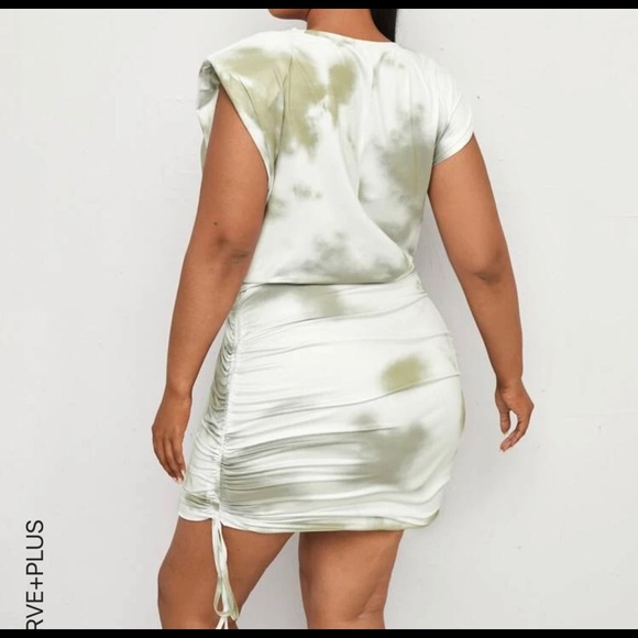 Plus Size Drawstring Dress - Picture 3 of 3